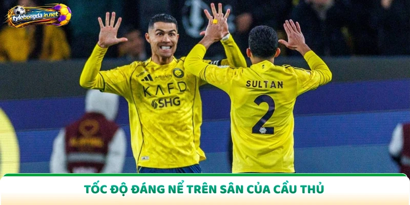 Tốc độ đáng nể trên sân của cầu thủ